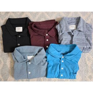 Billy Reid Short Sleeve Polo Shirt Set of 5